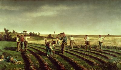 1882年のシャンドウインでのSainfoinの収穫 作： Pierre Edmond Alexandre Hedouin