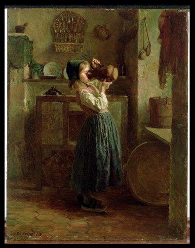 自分自身を助ける、1859 作： Pierre Edouard Frere