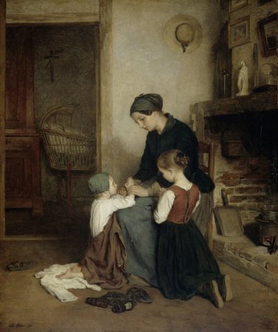 夜の祈り 作： Pierre Edouard Frere