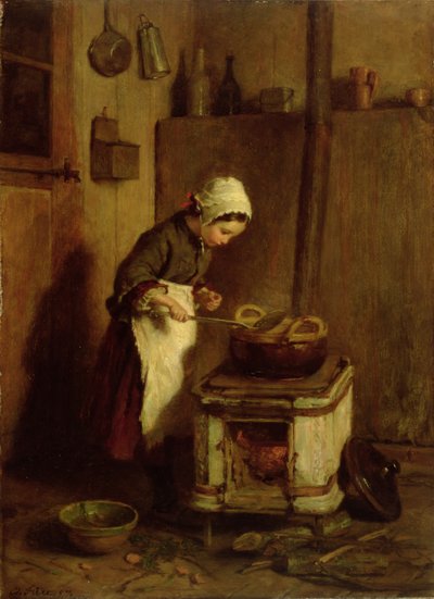 リトルハウスキーパー、1857 作： Pierre Edouard Frere