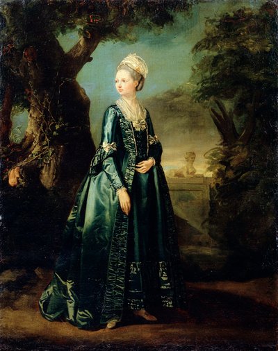 大公爵夫人ナタリアの庭の肖像画の女性、c1773-c1776 作： Pierre Etienne Falconet