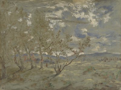 風景、1865年頃 作： Pierre Etienne Theodore Rousseau