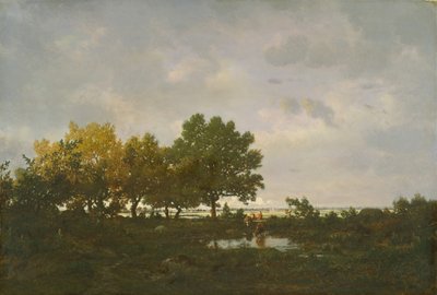 ラマーレ池、1855年。 作： Pierre Etienne Theodore Rousseau