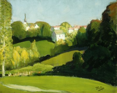 田舎、光と陰。 Paysage、Ombre et Lumiere、1920年頃（キャンバスに油彩） 作： Pierre Eugene Montezin