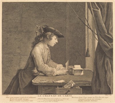 ハウス・オブ・カード 作： Pierre Filloeul after Jean Siméon Chardin