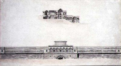 ネオ・クラシカルな宮殿のデザイン 作： Pierre Francois Leonard Fontaine