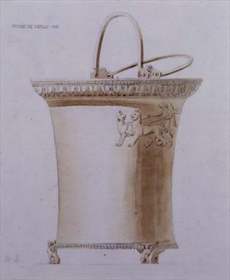 ナポリ美術館の犠牲の壺のデザイン 作： Pierre Francois Leonard Fontaine