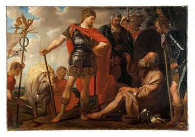 アレクサンダーとディオゲネス 作： Pierre François Antoine de Goesin