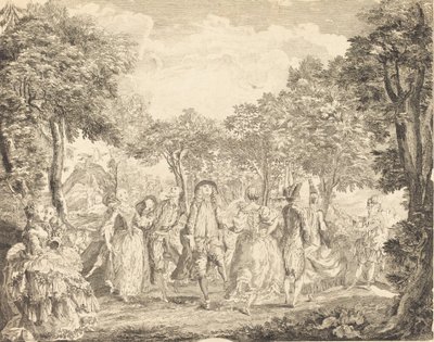 オペラ座のバレエ、1761年。 作： Pierre François Basan