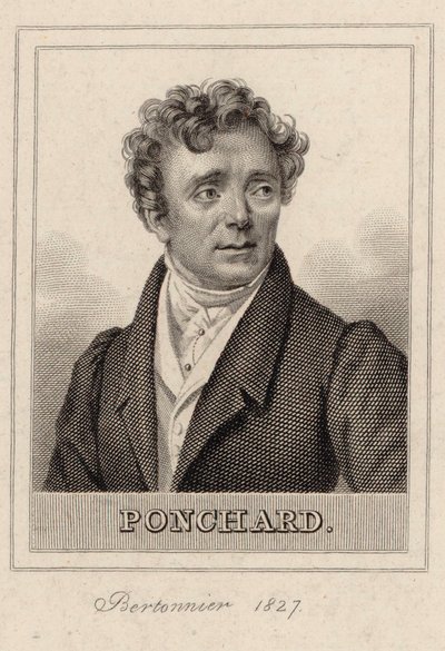 オペラ歌手Louis Antoine Eléonore Ponchard 1787-1866 , 1827年の肖像。 作： Pierre François Bertonnier