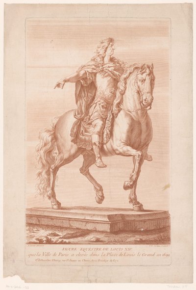 ルイ14世の騎馬像 図 Equestre de Louis XIV (オブジェクトのタイトル) 作： Pierre François Tardieu