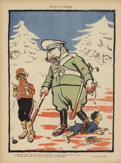仕事は仕事だよ。ル・リールのイラスト 作： Pierre Georges Jeanniot