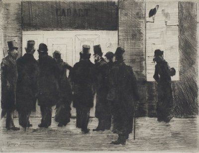 カダールのショップ・ウィンドウ 作： Pierre Georges Jeanniot