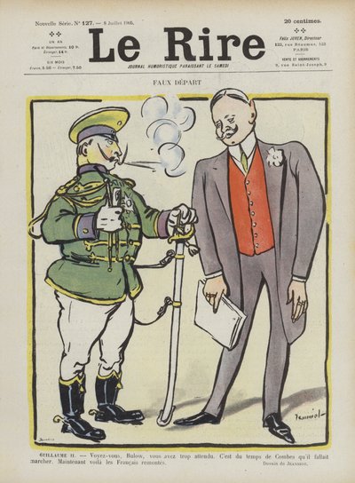 誤ったスタート。ル・リールのイラスト 作： Pierre Georges Jeanniot