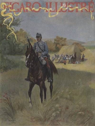 アドバンスガードチップ。ルフィガロイラストの表紙、1896年3月 作： Pierre Georges Jeanniot