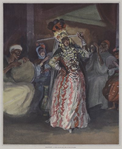 Rue dAlgiersのOuled Nail（アルジェのOulde Nailストリートダンサー） 作： Pierre Georges Jeanniot