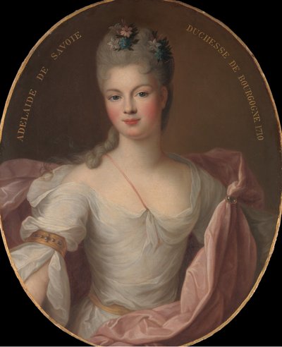 マリーアデレードドゥサヴォワ1685〜1712年、ブルゴーニュ公爵夫人、1710年。 作： Pierre Gobert