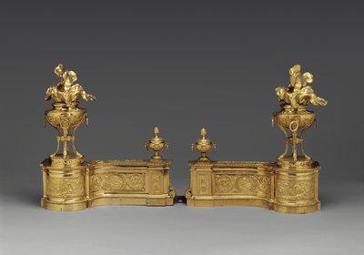 Andirons、c.1770-80（金銅） 作： Pierre Gouthière