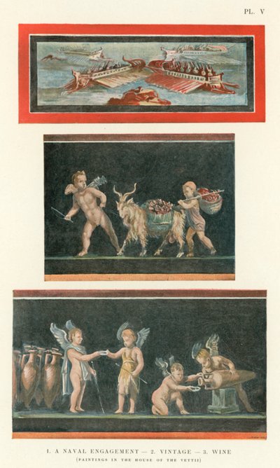 A Naval Engagement, Vintage, Wine (color litho) 作： Pierre Gusman
