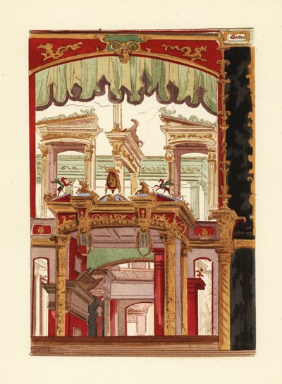 ポンペイのデオクラティック・パネル、ナポリ博物館で保存されている 作： Pierre Gusman