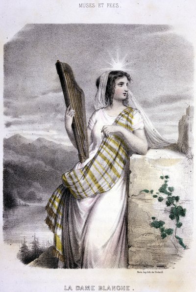 La Dame Blanche - MeryとFoelixによる「Les femmes mythologiques」（G.Staal作、G.Gouet編）に収録。 作： Pierre Gustave Eugene Staal