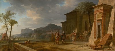 キュロス大王の墓でのアレキサンダー、1796 年。 作： Pierre Henri de Valenciennes