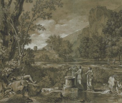 古典的な風景 作： Pierre Henri de Valenciennes
