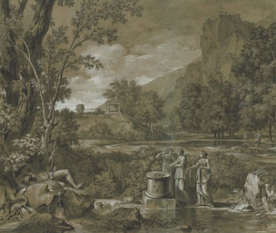 古典的な風景、1779。 作： Pierre Henri de Valenciennes