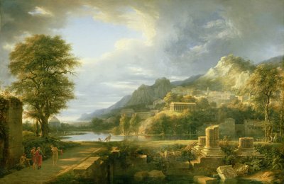 アグリジェントゥムの古代の町、1787 作： Pierre Henri de Valenciennes