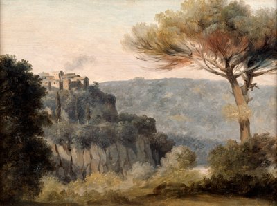 18世紀後半〜19世紀のネミの村 作： Pierre Henri de Valenciennes