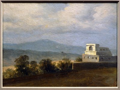 ヴィラ・ボルゲーズ：パビリオン - ヴィラ・ボルゲーズの敷地内にあるパビリオン。 作： Pierre-Henri de Valenciennes