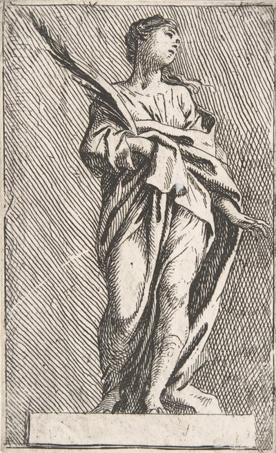立っている女性像、約。 1739-40 年頃。 1739-40。 作： Pierre Ignace Parrocel