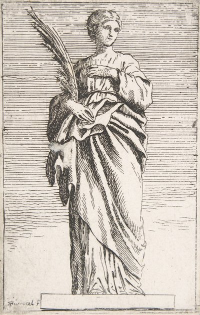 立っている女性像、約。 1739-40 年頃。 1739-40。 作： Pierre Ignace Parrocel