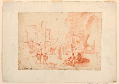 港の情景 作： Pierre Jacques Volaire