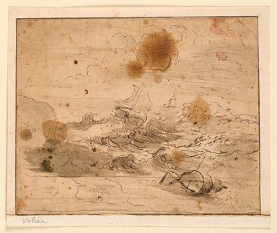 嵐の海景 作： Pierre Jacques Volaire
