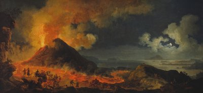 ヴェスヴィオ火山の噴火 作： Pierre Jacques Volaire