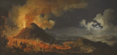 ベスビオ火山の噴火、1771年 作： Pierre Jacques Volaire