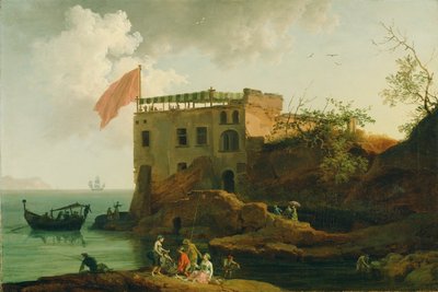 ガイオーラの眺め、1770〜90年頃 作： Pierre Jacques Volaire