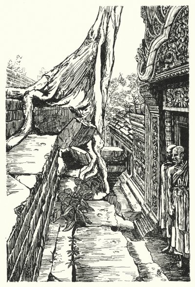 2階にはバフーン（彫刻）。 作： Pierre Jeannerat de Beerski