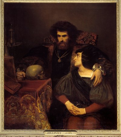 バイロン卿の歌「ララ」の情景 I. ピエール・ジュール・ジョリヴェ（1794-1871）の絵画（ヴァニテ） 19世紀 日。1,3×1,1メートル 作： Pierre Jules Jollivet