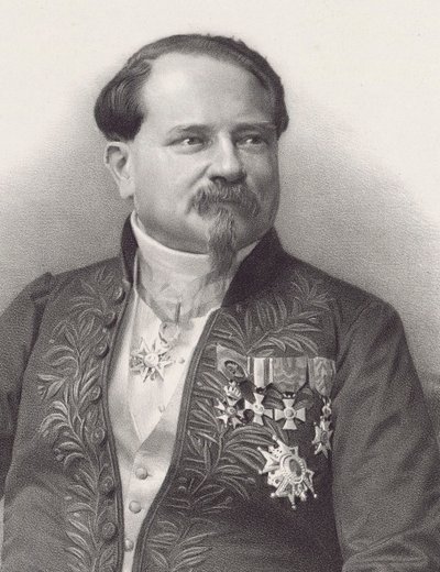 作曲家ジャン・ジョルジュ・カストナーの肖像 1810-1867, 1866. 作： Pierre Lanith Petit