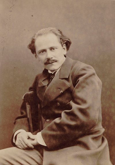作曲家ジュール・マスネの肖像 1842～1912年、1880年。 作： Pierre Lanith Petit
