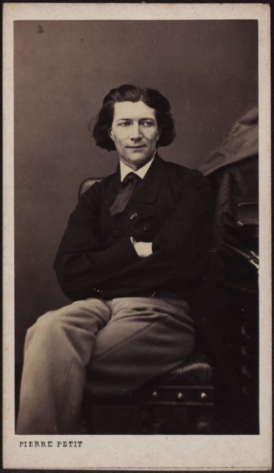 劇作家ヴィクトリアン・サルドゥの肖像、1831～1908年、1860年頃。 作： Pierre Lanith Petit