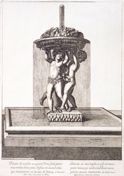 ベルサイユのルイレランベールによる噴水、1673年 作： Pierre Lepautre