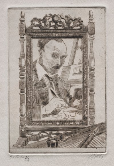 自画像 作： Pierre Louis Gatier