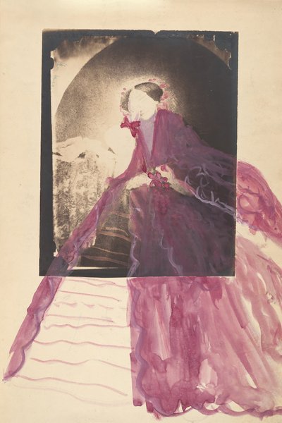 [対面するテーブルでのラ コンテス]、1860 年代。 作： Pierre Louis Pierson