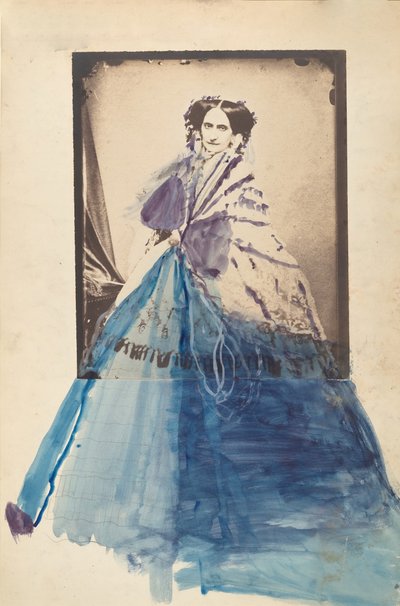 [レースのショールを着た伯爵夫人]、1860年代。 作： Pierre Louis Pierson