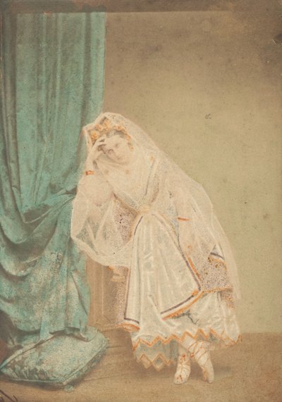 [ジュディスとしてのゴールドピケドレスの伯爵夫人]、1860年代。 作： Pierre Louis Pierson