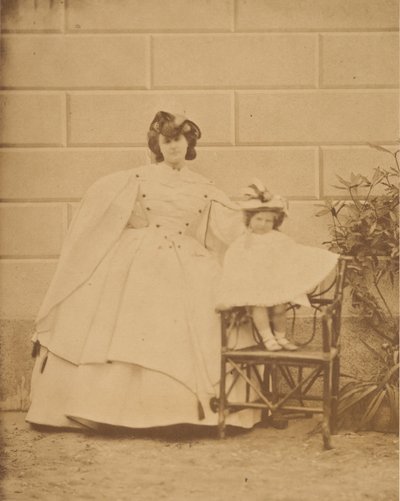 母と花婿、1860年代。 作： Pierre Louis Pierson