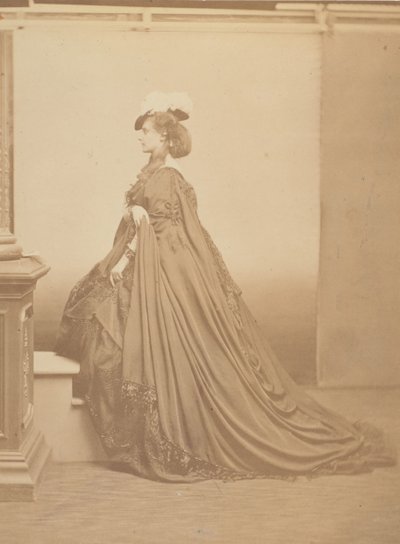 フェザード ハット、1860 年代。 作： Pierre Louis Pierson
